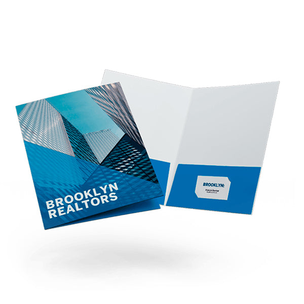 Presentation folders 9X12 Glossy Full Color Print 2 Pockets BC Slit Both Pockets